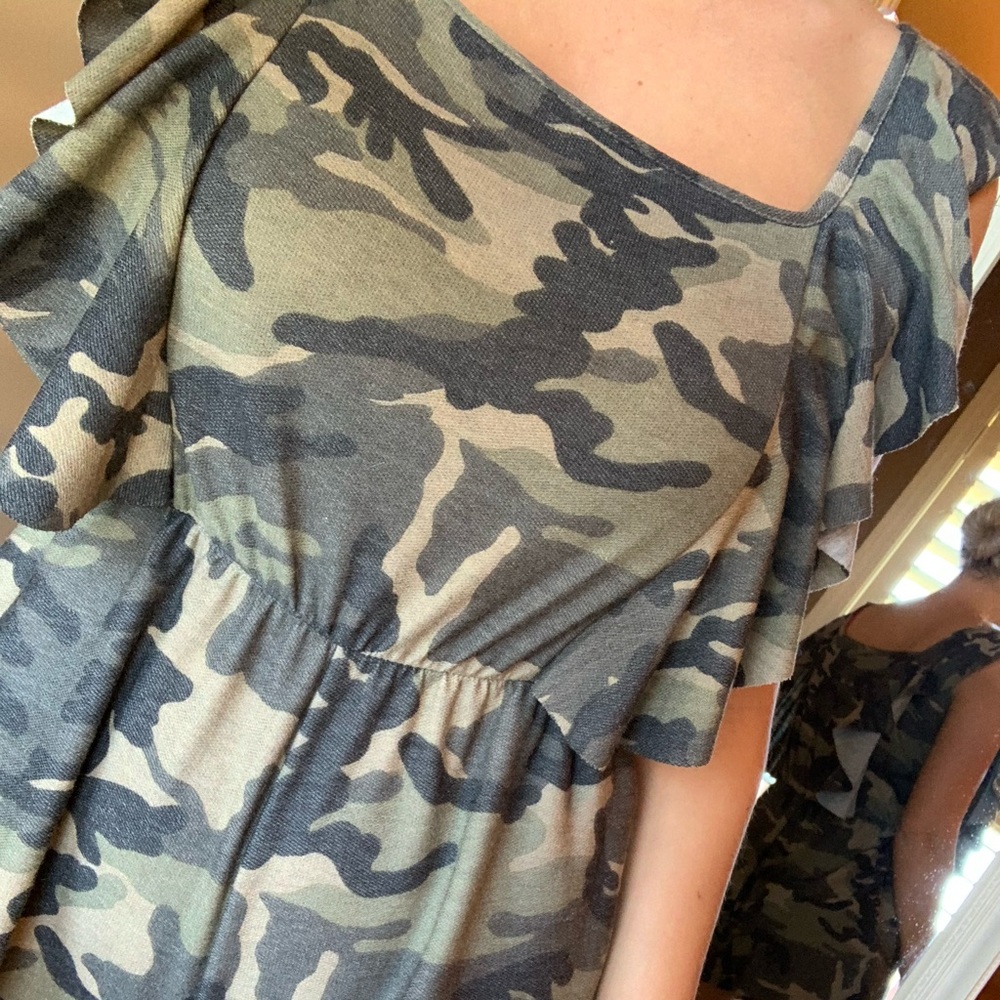 NWT Pink Lily Boutique Camo Romper